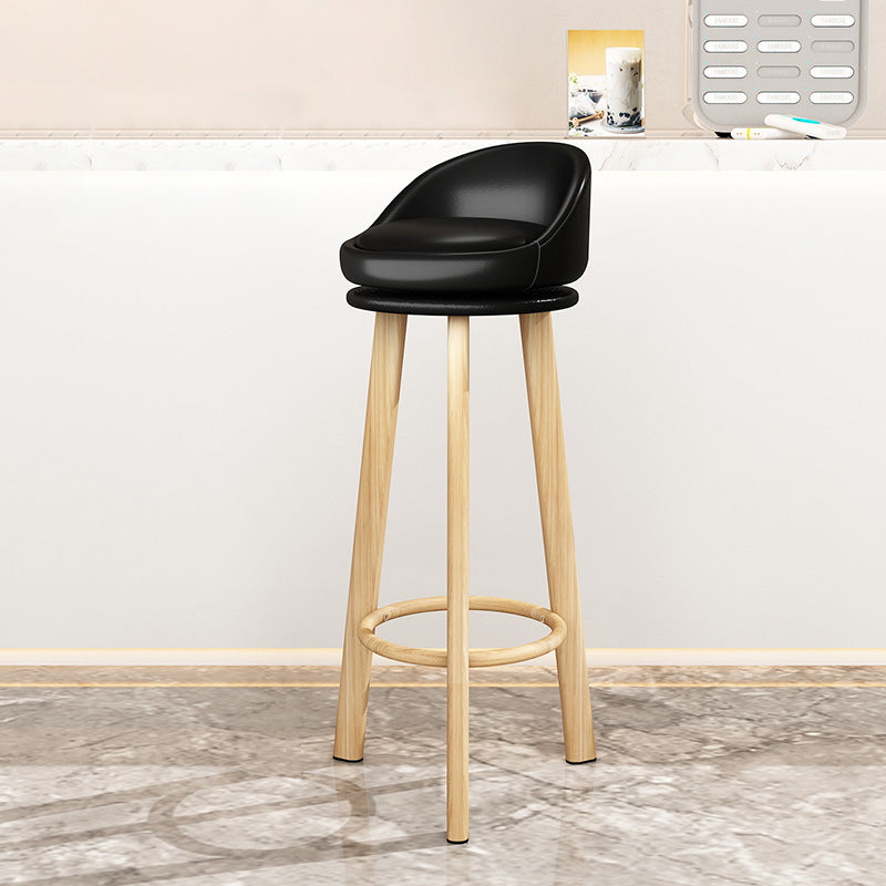 Taburete de bar sin brazos con respaldo moderno, taburete de bar de acero para cajero con cojín