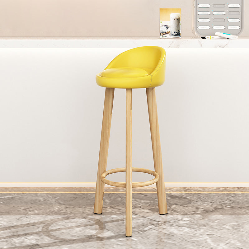 Taburete de bar sin brazos con respaldo moderno, taburete de bar de acero para cajero con cojín