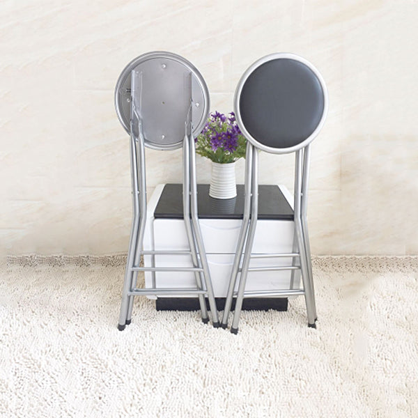 Taburete moderno de la sala de estar de acero de la sala de acero con reposapiés