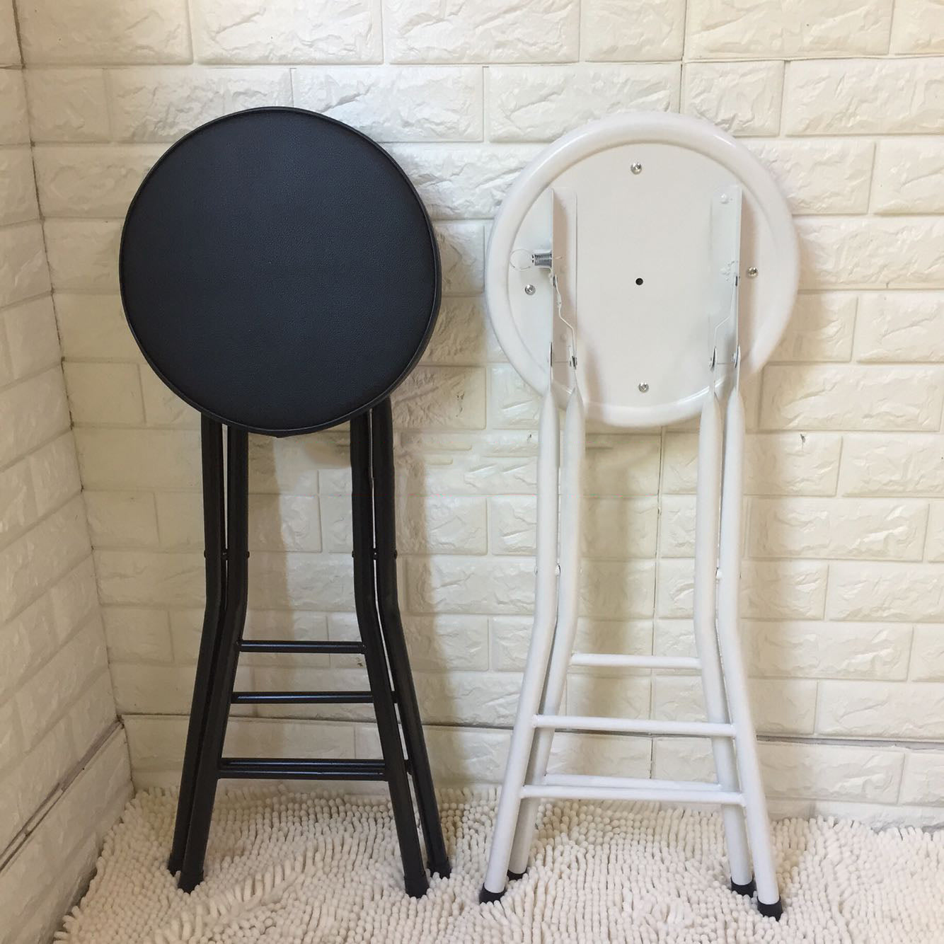 Taburete moderno de la sala de estar de acero de la sala de acero con reposapiés
