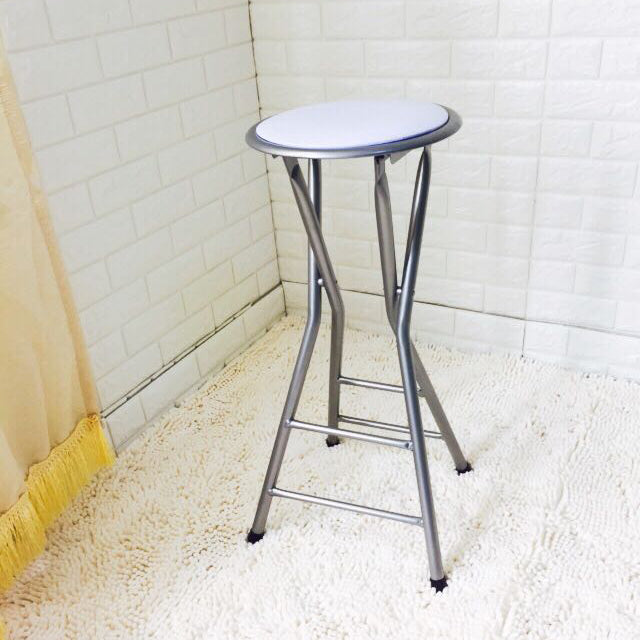 Taburete moderno de la sala de estar de acero de la sala de acero con reposapiés