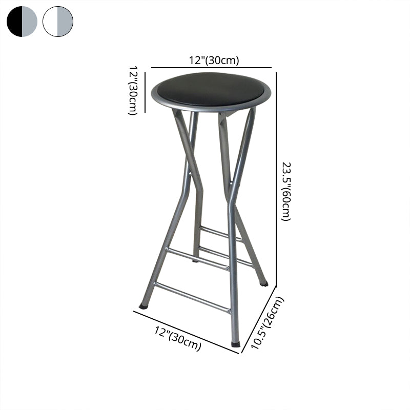 Taburete moderno de la sala de estar de acero de la sala de acero con reposapiés