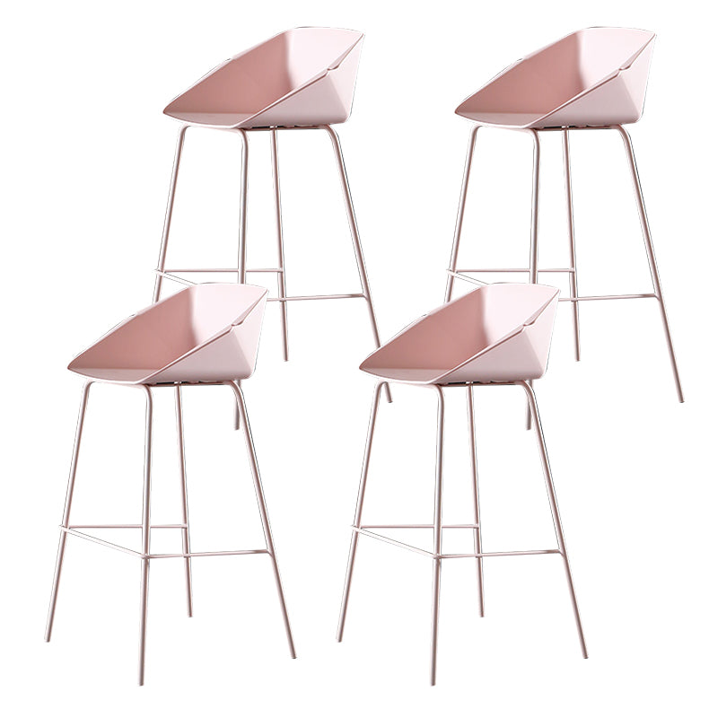 29-Zoll-Moderne Counter Bar Stool Armless Plastic Innenstuhl mit Fußstütze