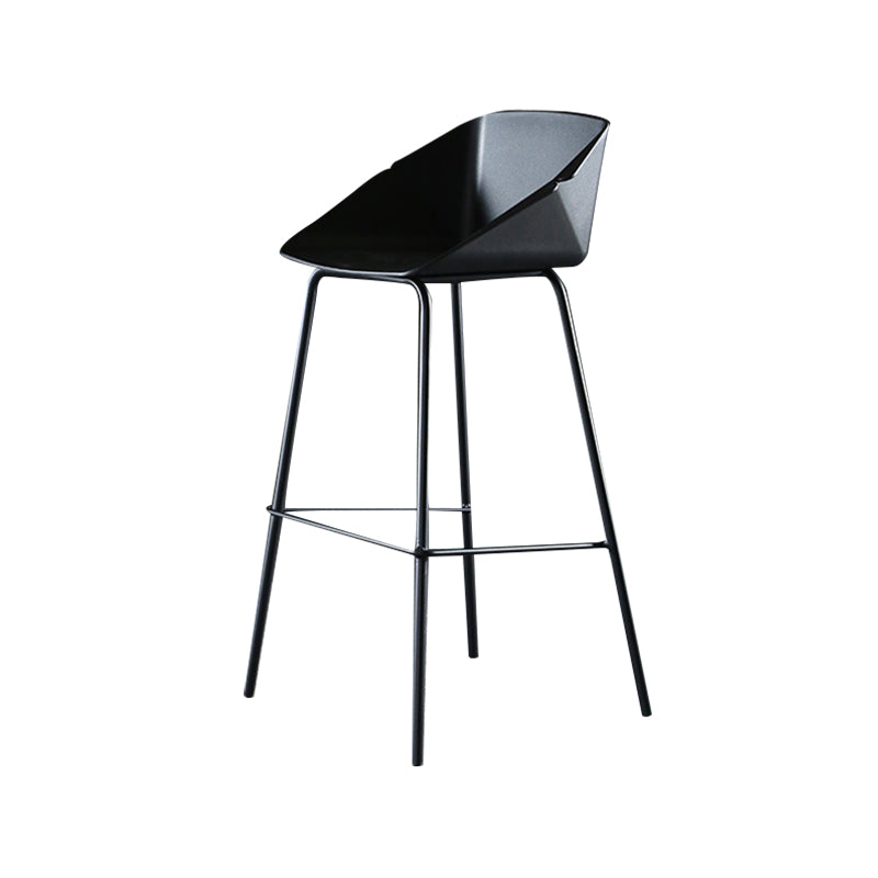 29-Zoll-Moderne Counter Bar Stool Armless Plastic Innenstuhl mit Fußstütze