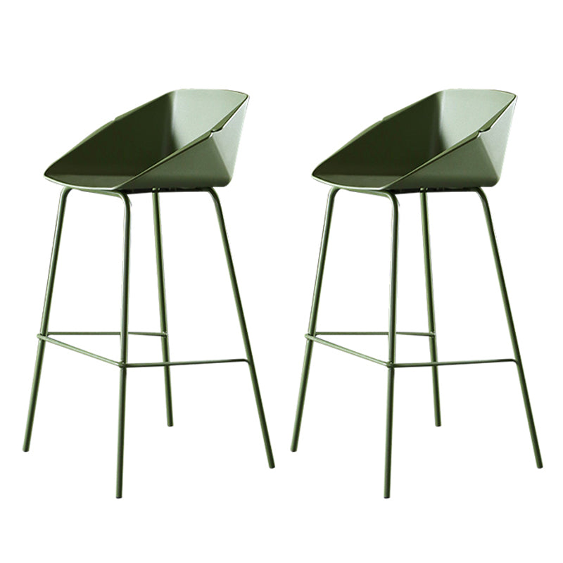 29-Zoll-Moderne Counter Bar Stool Armless Plastic Innenstuhl mit Fußstütze