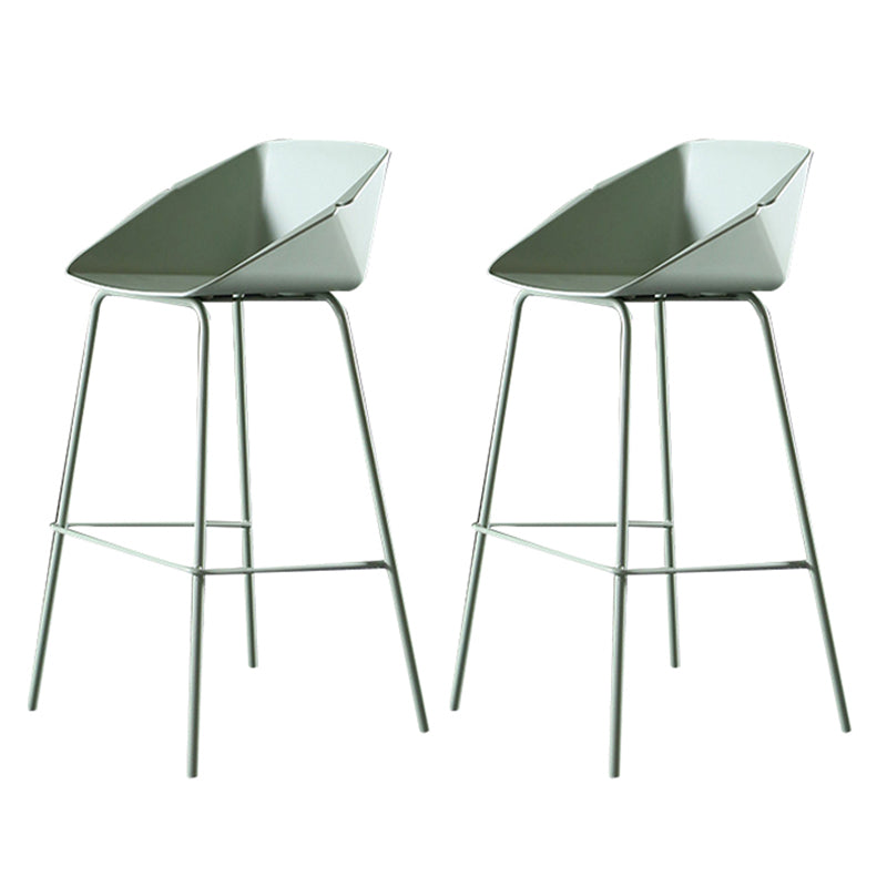 29-Zoll-Moderne Counter Bar Stool Armless Plastic Innenstuhl mit Fußstütze