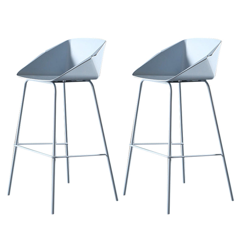 29-Zoll-Moderne Counter Bar Stool Armless Plastic Innenstuhl mit Fußstütze