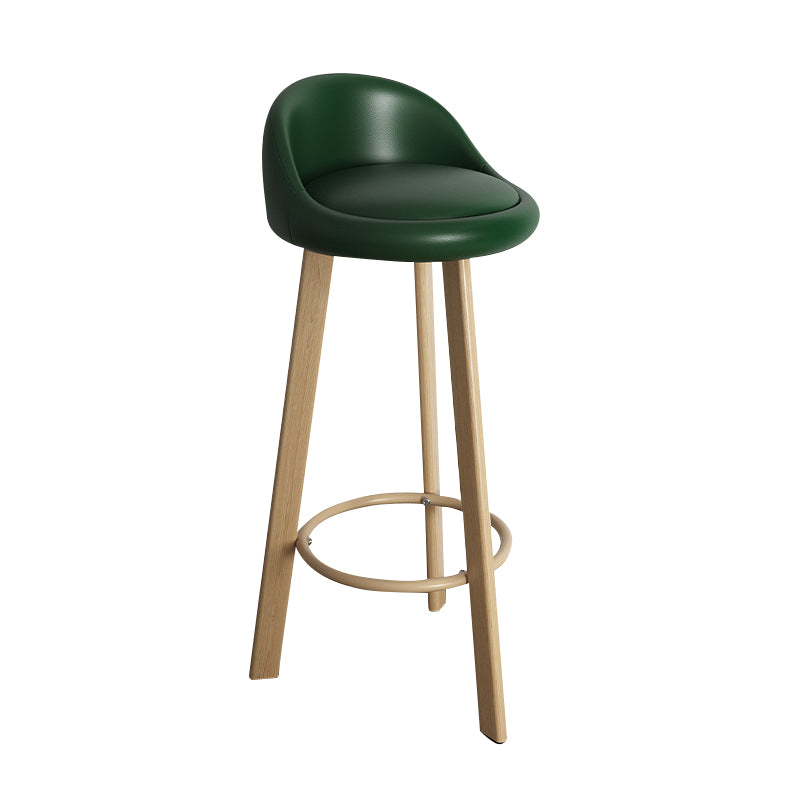Taburete de bar sin brazos con respaldo moderno, taburete de bar de acero para el hogar con cojín