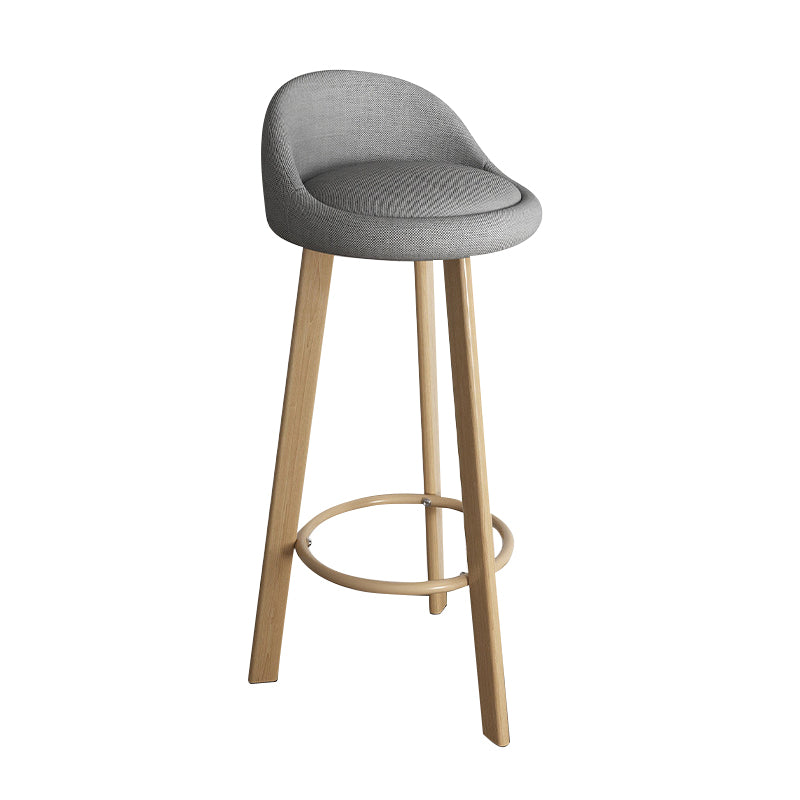 Taburete de bar sin brazos con respaldo moderno, taburete de bar de acero para el hogar con cojín