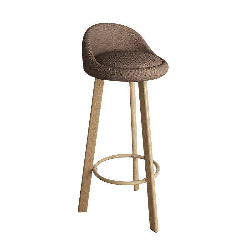Taburete de bar sin brazos con respaldo moderno, taburete de bar de acero para el hogar con cojín