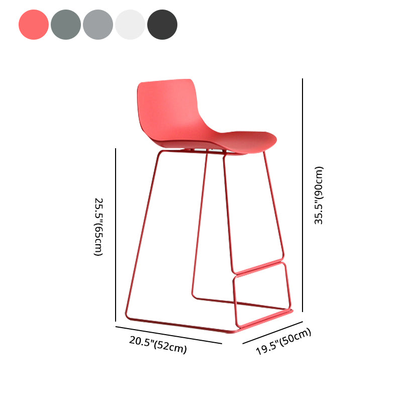 Eimer-Fußstütze, Bar- und Thekenhocker, moderner Barhocker aus Kunststoff für den Innenbereich