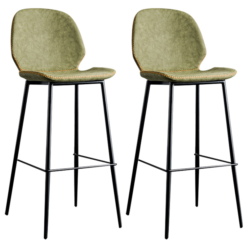 Zeitgenössischer Barhocker aus Kunstleder, 41,5 Zoll, Barhocker für den Innenbereich (2er-Set)