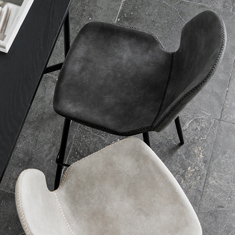 Zeitgenössischer Barhocker aus Kunstleder, 41,5 Zoll, Barhocker für den Innenbereich (2er-Set)