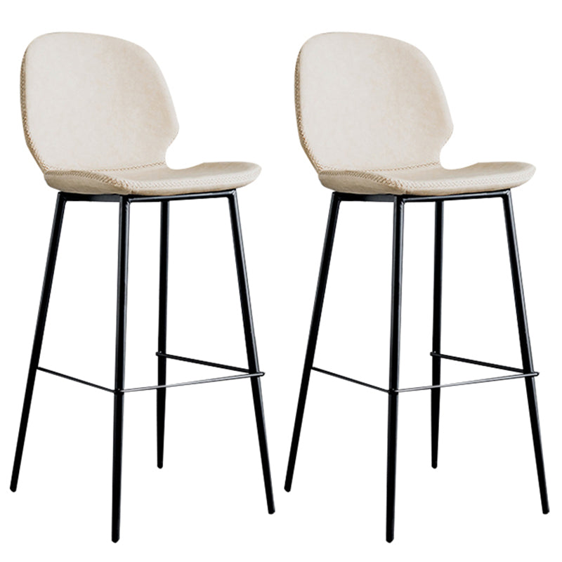 Zeitgenössischer Barhocker aus Kunstleder, 41,5 Zoll, Barhocker für den Innenbereich (2er-Set)