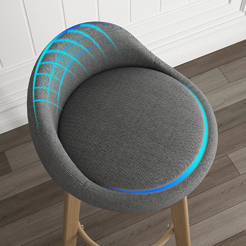 Sgabelli da bar per interni da 32,5 "in tessuto