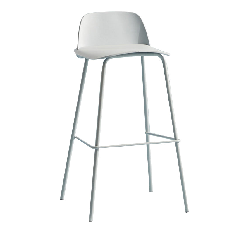 Comptoir et tabouret de bar en plastique moderne, repose-pieds rectangulaire, tabouret de bar d'intérieur