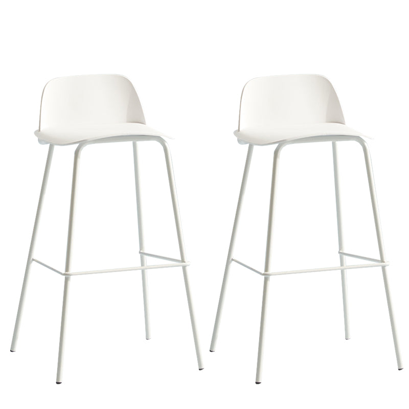 Comptoir et tabouret de bar en plastique moderne, repose-pieds rectangulaire, tabouret de bar d'intérieur