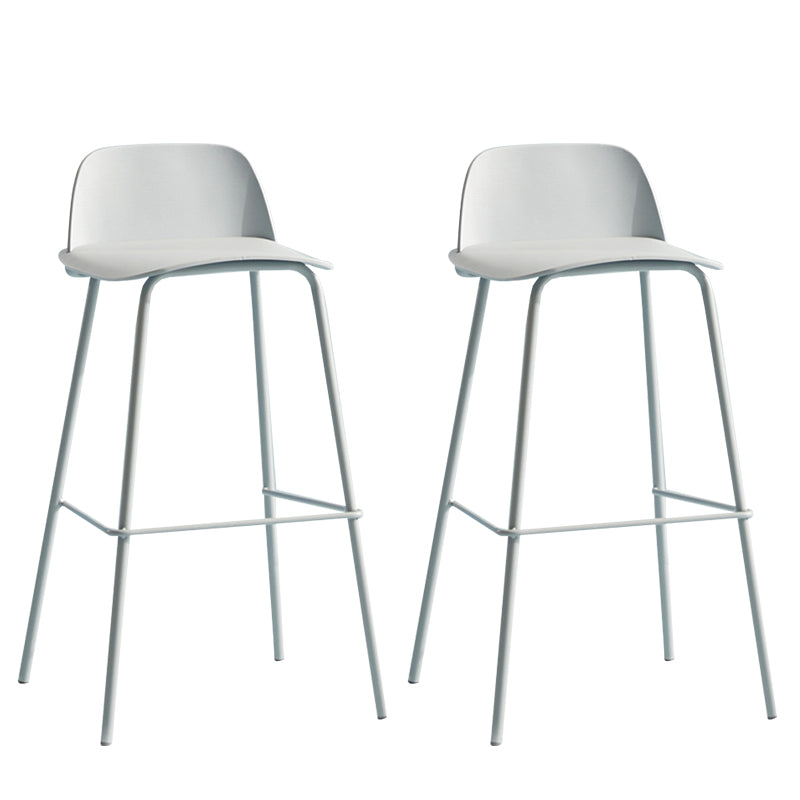Comptoir et tabouret de bar en plastique moderne, repose-pieds rectangulaire, tabouret de bar d'intérieur