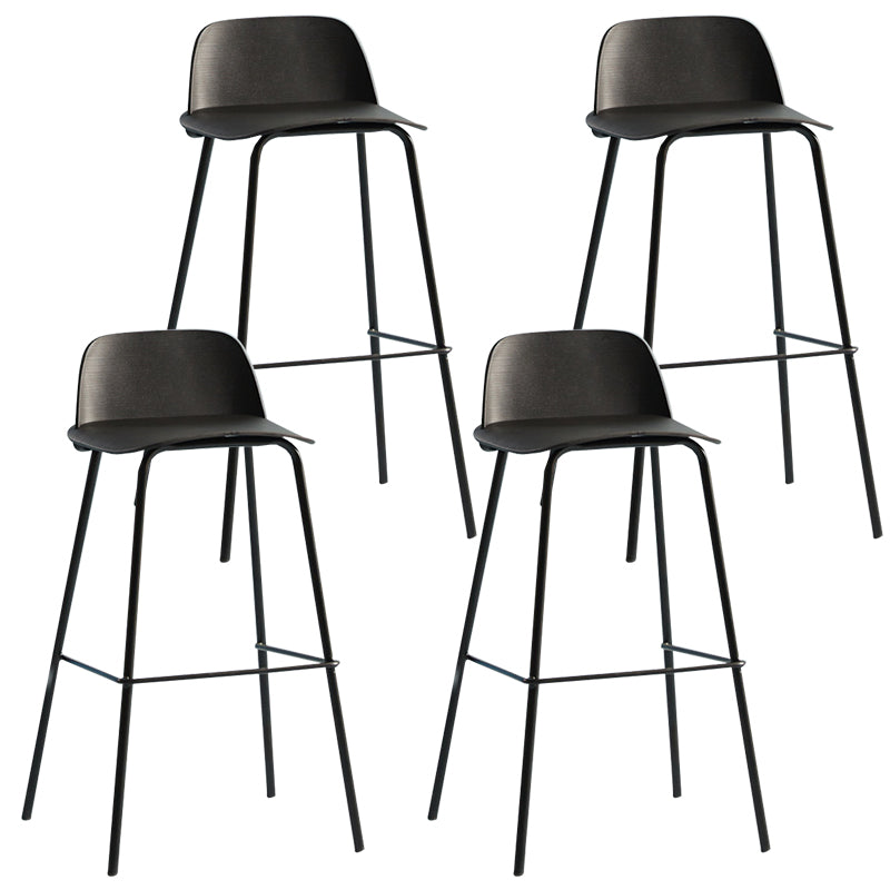 Comptoir et tabouret de bar en plastique moderne, repose-pieds rectangulaire, tabouret de bar d'intérieur