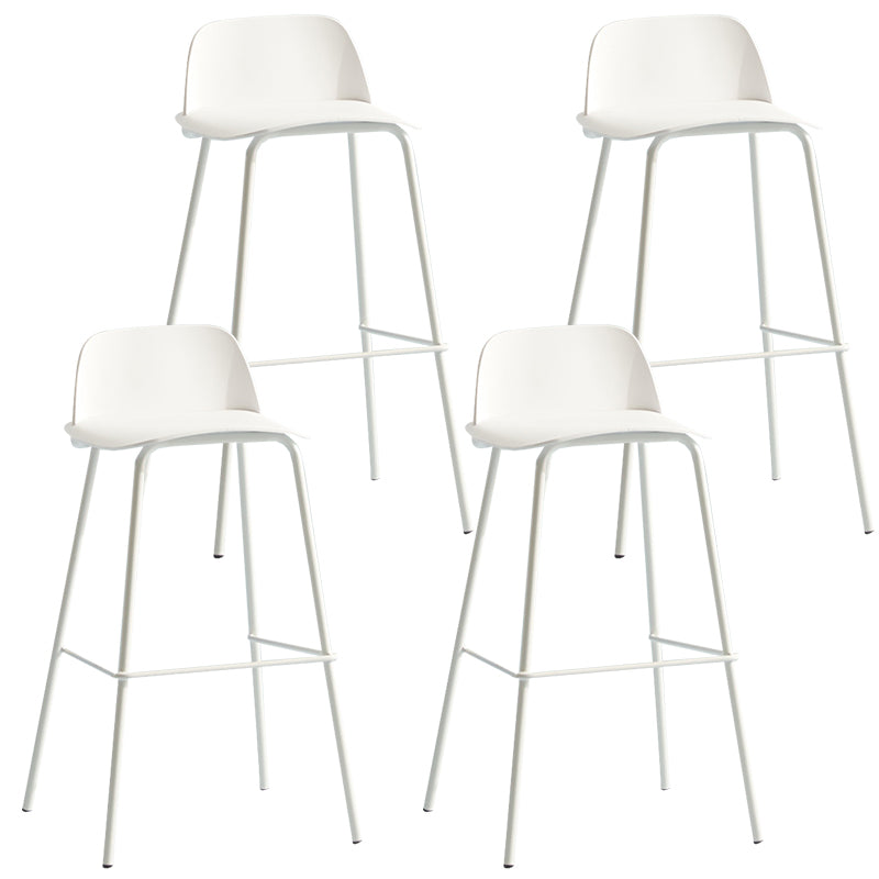 Comptoir et tabouret de bar en plastique moderne, repose-pieds rectangulaire, tabouret de bar d'intérieur