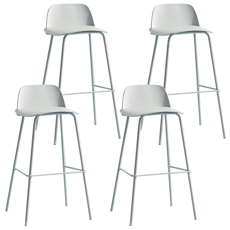 Comptoir et tabouret de bar en plastique moderne, repose-pieds rectangulaire, tabouret de bar d'intérieur