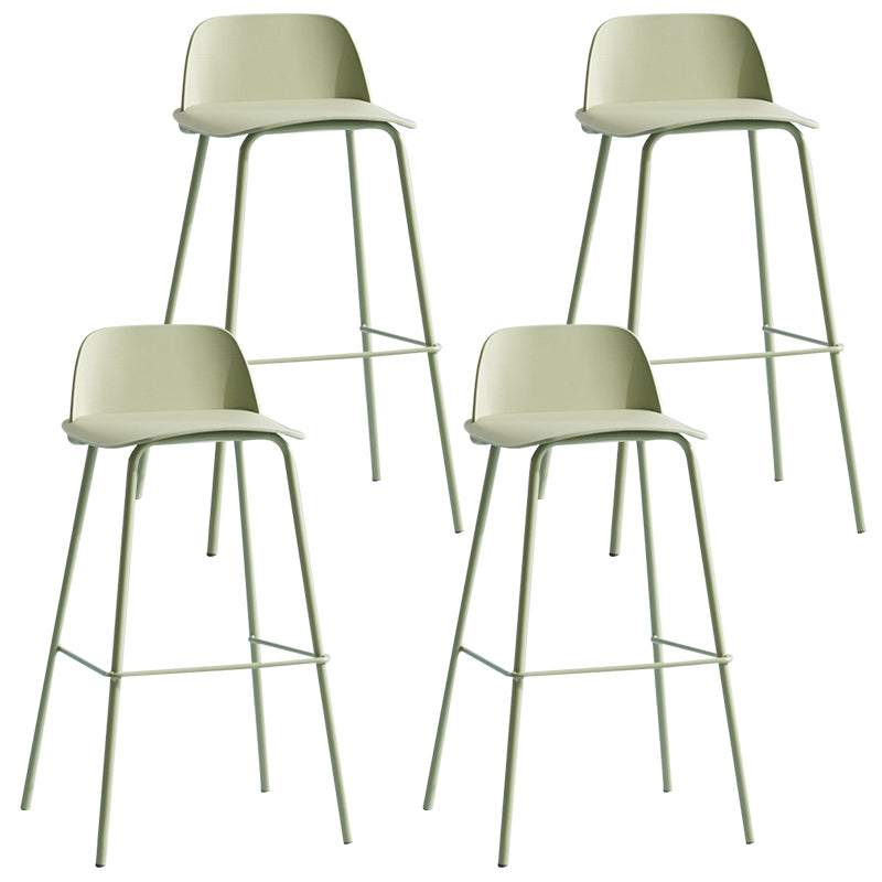 Comptoir et tabouret de bar en plastique moderne, repose-pieds rectangulaire, tabouret de bar d'intérieur