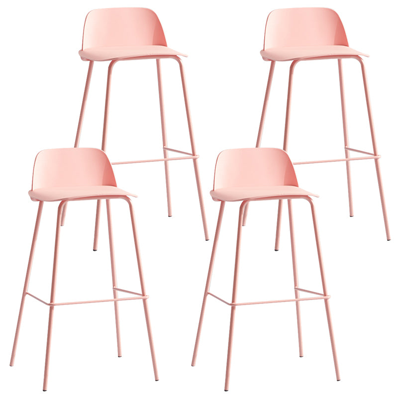Comptoir et tabouret de bar en plastique moderne, repose-pieds rectangulaire, tabouret de bar d'intérieur