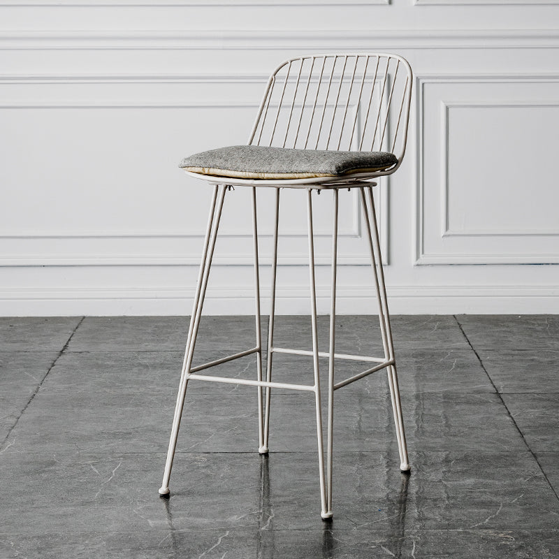 Industrieel ijzer Simple Barstool 26 "H indoor hoge kruk met rechthoekstoel