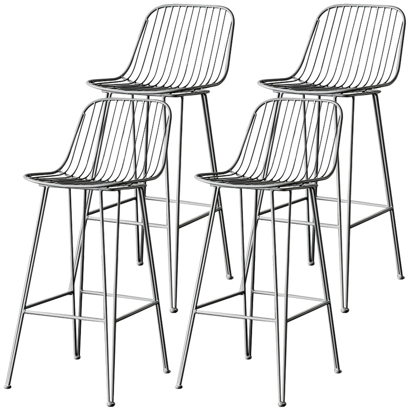 Industrieel ijzer Simple Barstool 26 "H indoor hoge kruk met rechthoekstoel