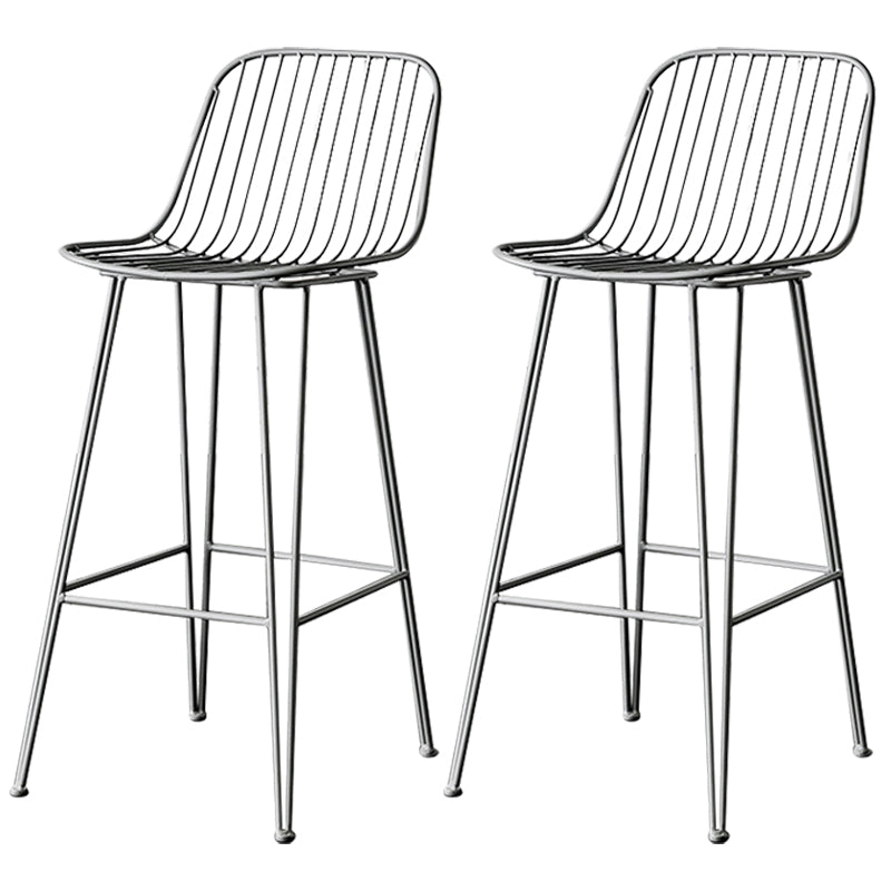 Industrieel ijzer Simple Barstool 26 "H indoor hoge kruk met rechthoekstoel