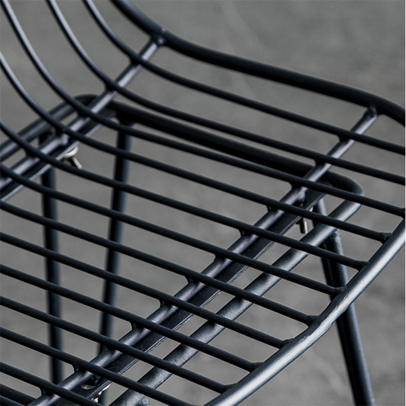 Industrieel ijzer Simple Barstool 26 "H indoor hoge kruk met rechthoekstoel