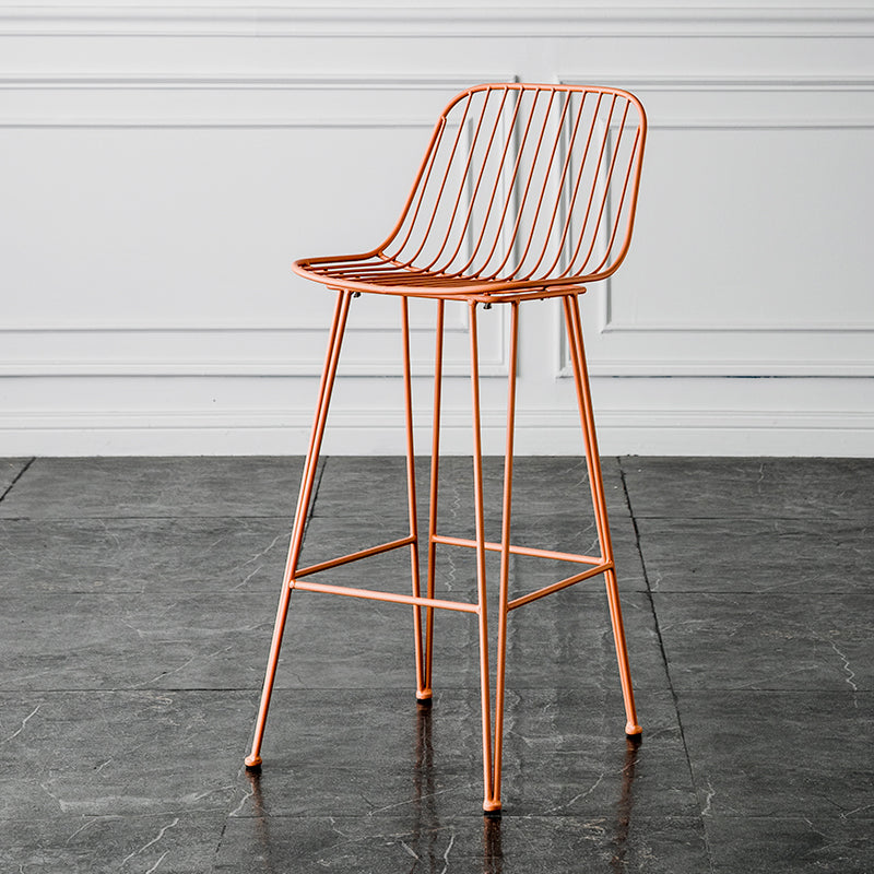 Industrieel ijzer Simple Barstool 26 "H indoor hoge kruk met rechthoekstoel