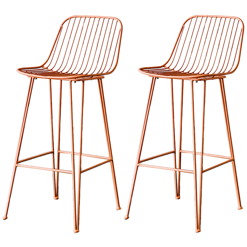 Industrieel ijzer Simple Barstool 26 "H indoor hoge kruk met rechthoekstoel
