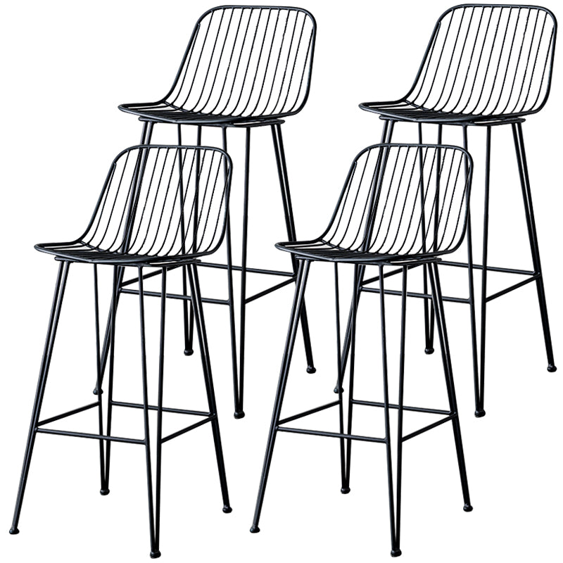 Industrieel ijzer Simple Barstool 26 "H indoor hoge kruk met rechthoekstoel