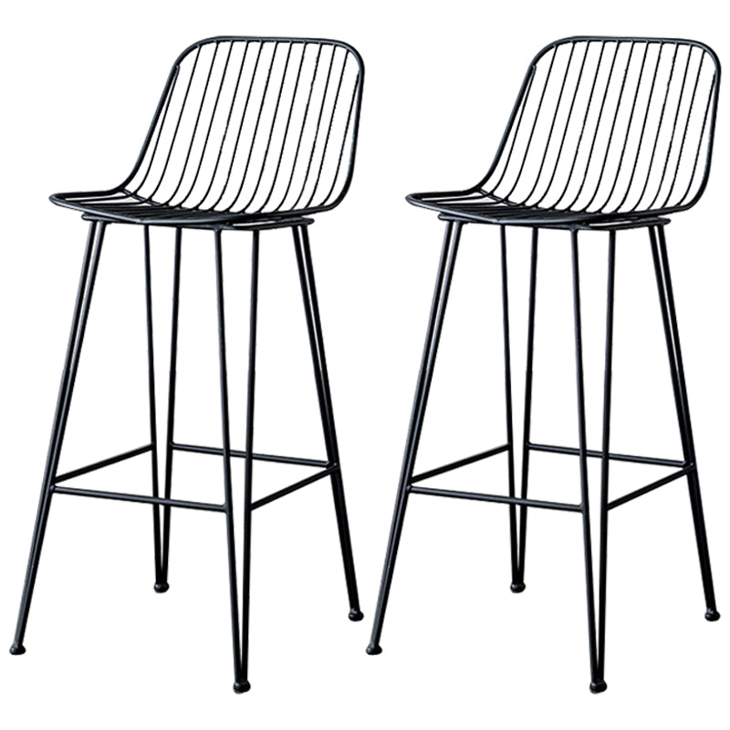Industrieel ijzer Simple Barstool 26 "H indoor hoge kruk met rechthoekstoel