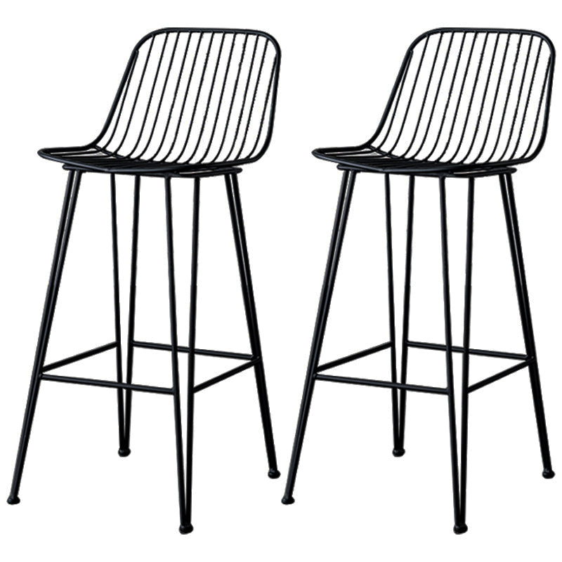 Industrieel ijzer Simple Barstool 26 "H indoor hoge kruk met rechthoekstoel
