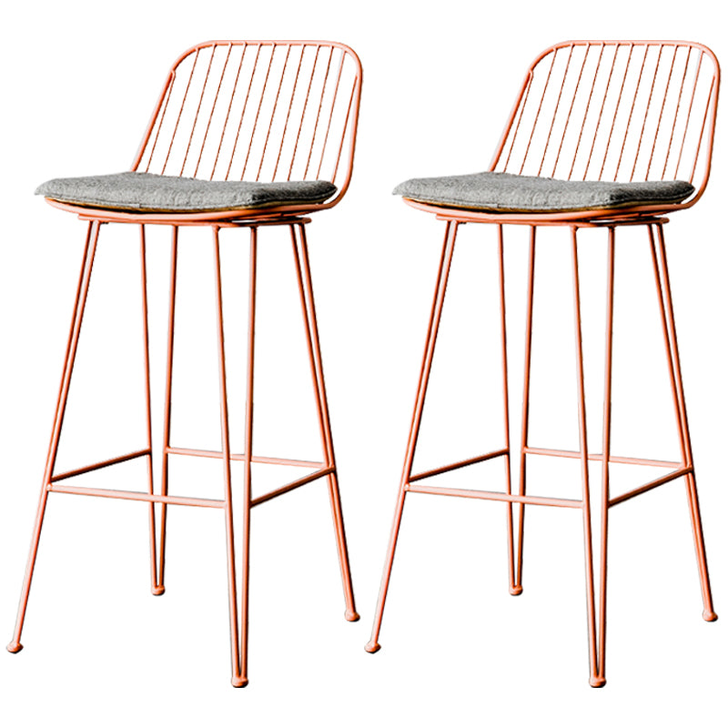 Industrieel ijzer Simple Barstool 26 "H indoor hoge kruk met rechthoekstoel