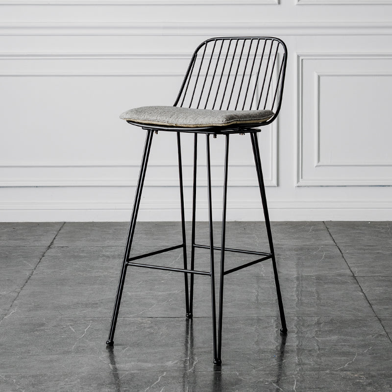 Industrieel ijzer Simple Barstool 26 "H indoor hoge kruk met rechthoekstoel