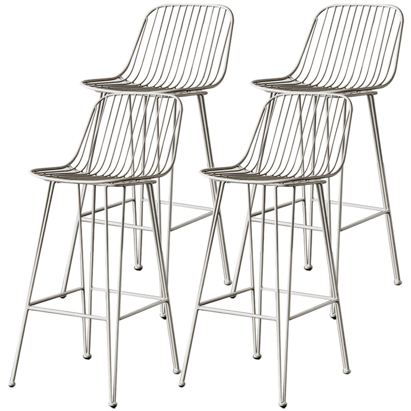Industrieel ijzer Simple Barstool 26 "H indoor hoge kruk met rechthoekstoel