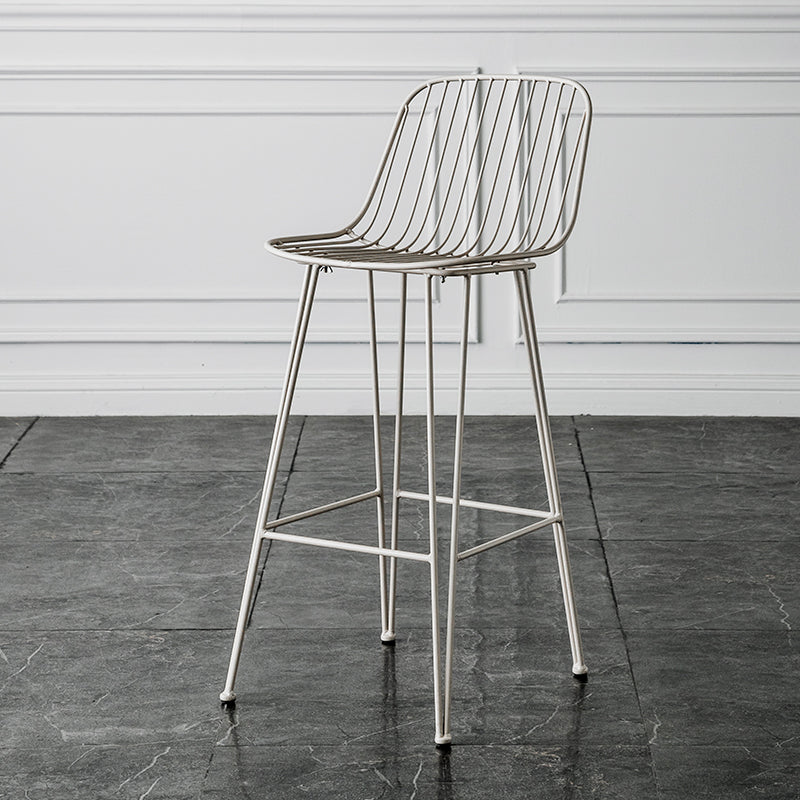 Industrieel ijzer Simple Barstool 26 "H indoor hoge kruk met rechthoekstoel