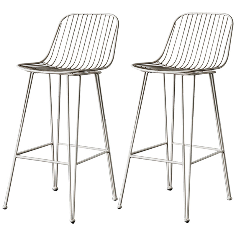 Industrieel ijzer Simple Barstool 26 "H indoor hoge kruk met rechthoekstoel