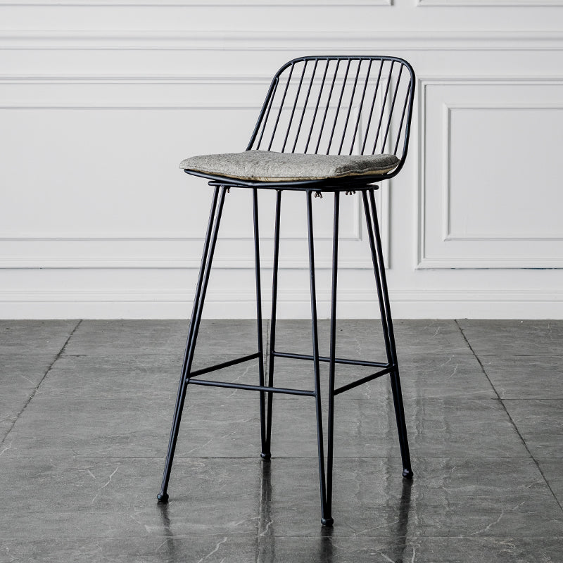 Industrieel ijzer Simple Barstool 26 "H indoor hoge kruk met rechthoekstoel
