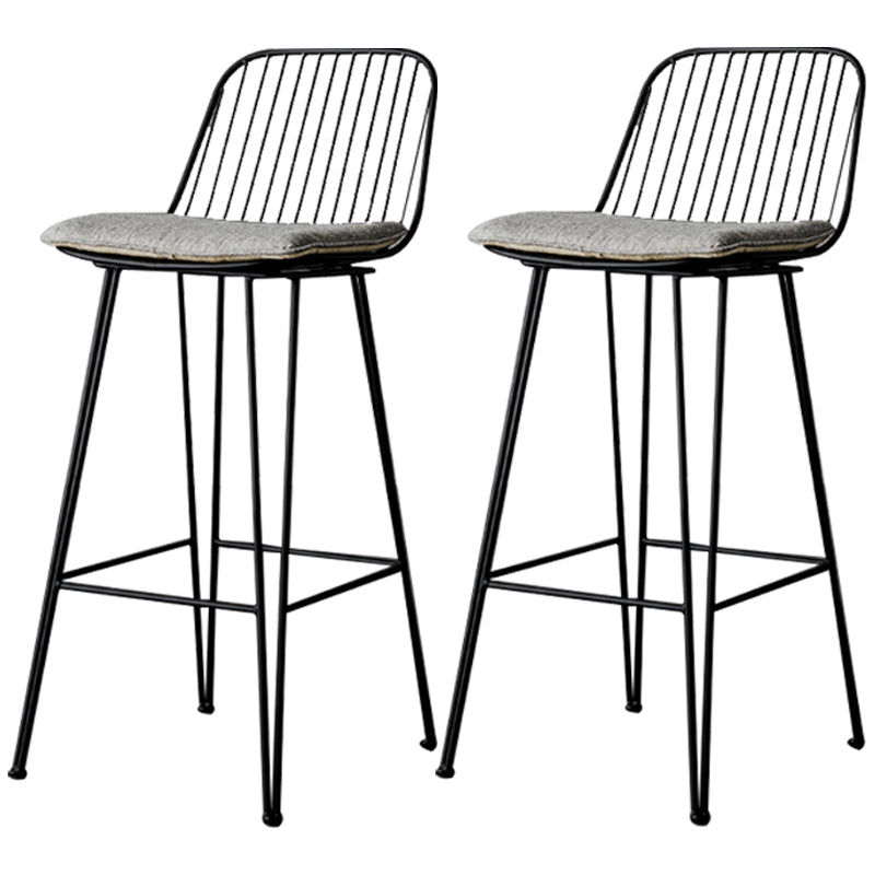 Industrieel ijzer Simple Barstool 26 "H indoor hoge kruk met rechthoekstoel