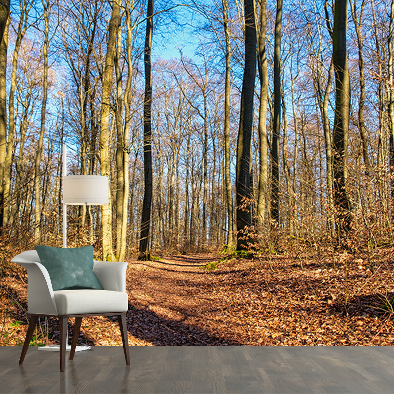 Nature Wall Mural Forest Landscape Mildew Resistant Wall Decor, Personalized Size