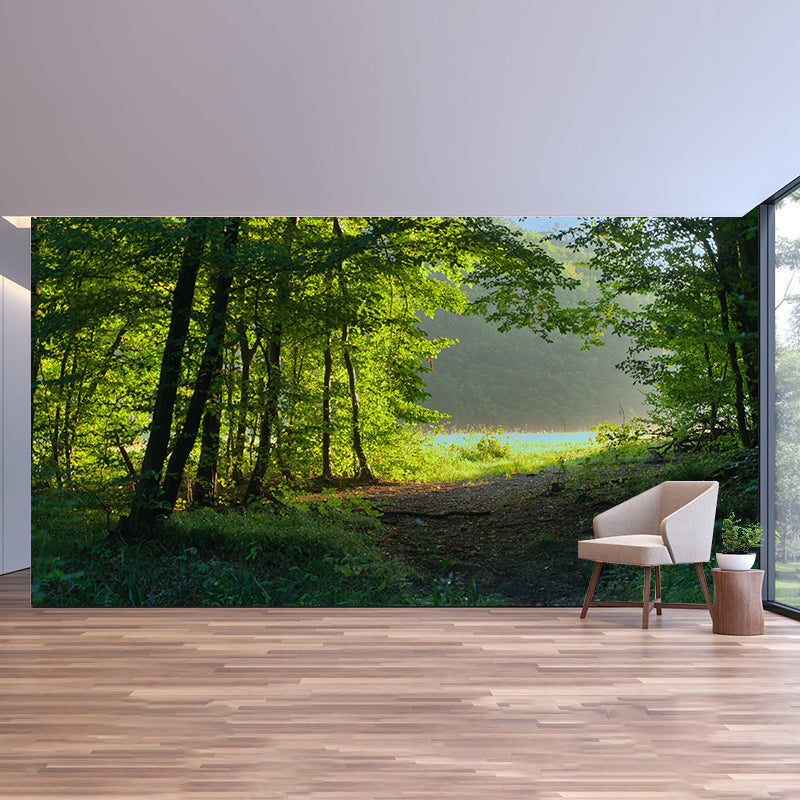 Forest Landscape Mural Water Resistant Wall Decor for Bedroom Reading Room