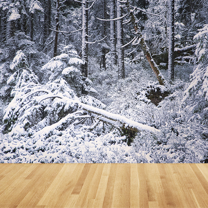 Forest Landscape Mural Water Resistant Wall Decor for Bedroom Reading Room