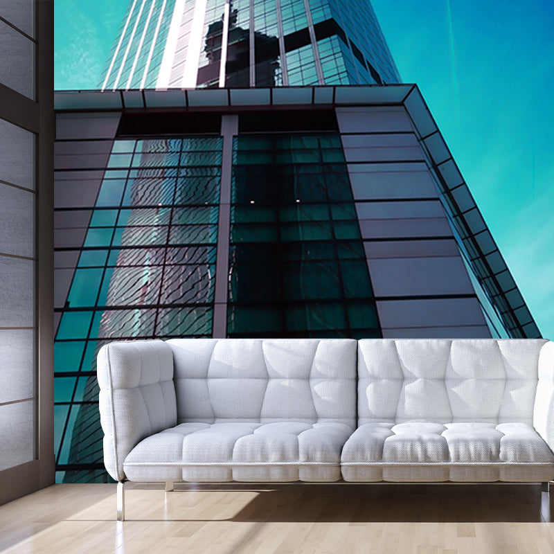 Modern Style City Mural Wallpaper for Living Room Decor, Water Resistant