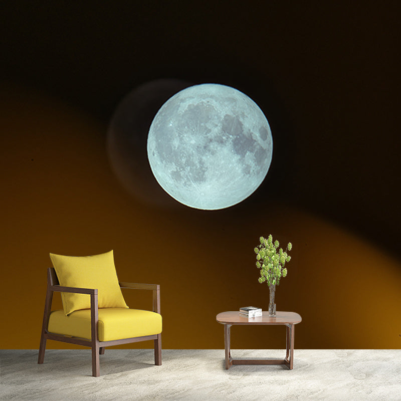 Universe Wall Mural Dark Color Stain Resistant Wall Decor for Reading Room