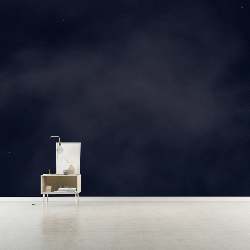 Universe Wall Mural Dark Color Stain Resistant Wall Decor for Reading Room