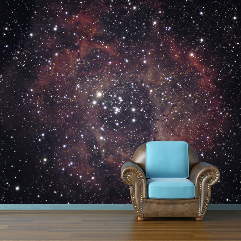 Stars Wall Mural Modern Dreamy Universe Wall Decor for Reading Room Bedroom